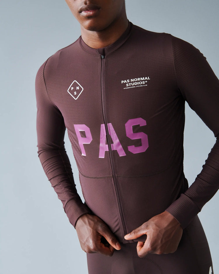 Men's PAS Mechanism Pro Long Sleeve Jersey — Dark Red