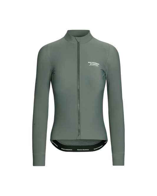 Women's Mechanism Long Sleeve Jersey - Dark Moss