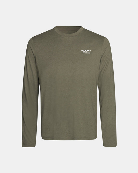 Men's Balance Long Sleeve T-Shirt - Olive Grey