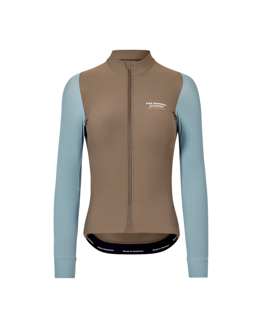 Women's Mechanism Long Sleeve Jersey -  Dusty Blue/Dark Stone