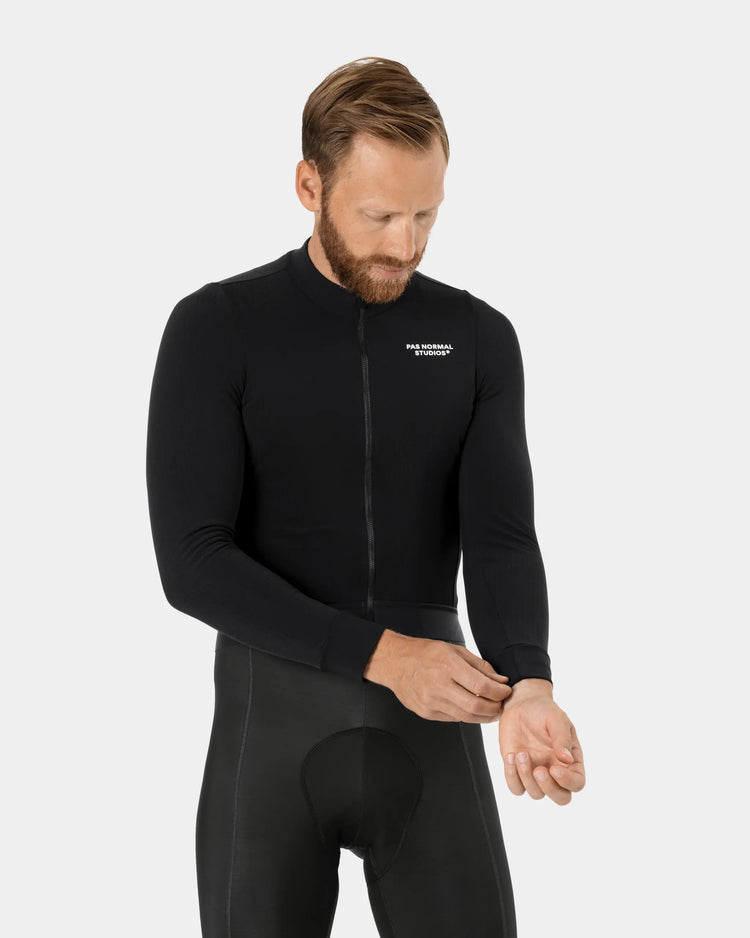 Men's Essential Long Sleeve Jersey - Black