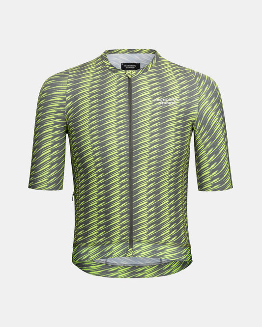 Men's Solitude Jersey - Dark Moss/Lime Green