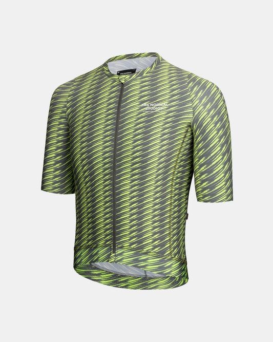 Men's Solitude Jersey - Dark Moss/Lime Green