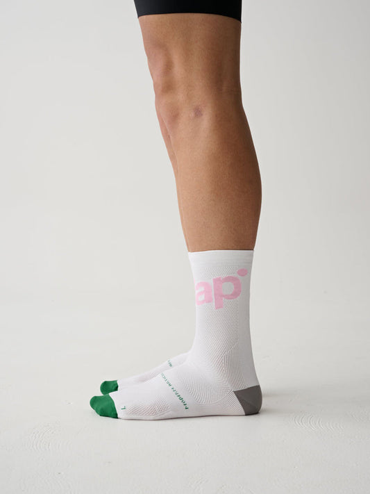 Training Sock - White/Orchid