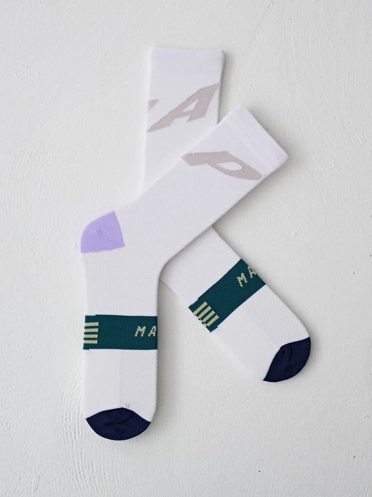 Level Sock - White/Heather Mix