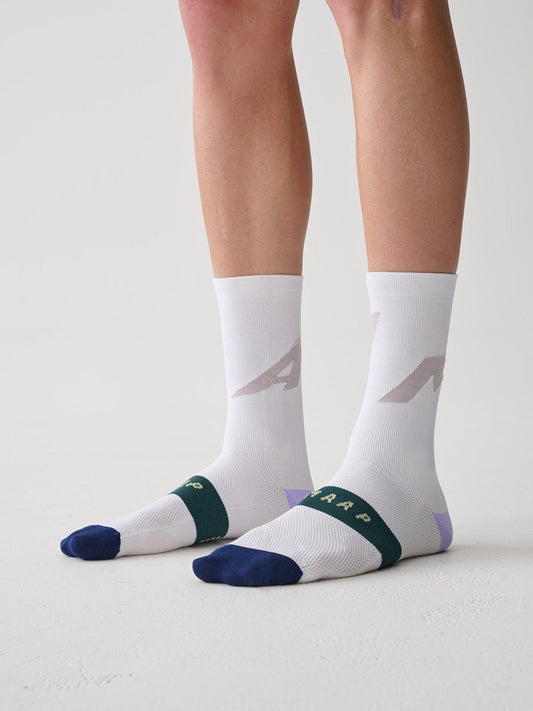 Level Sock - White/Heather Mix