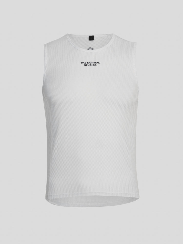 Men's Sleevless Base Layer - White