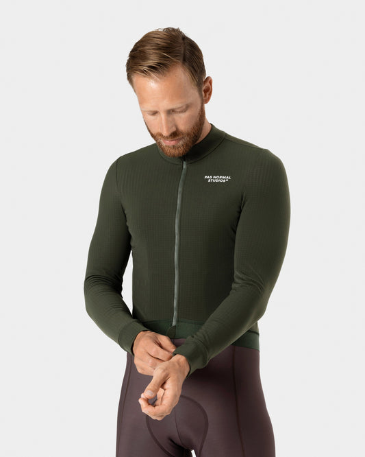 Men's Essential Long Sleeve Jersey - Olive