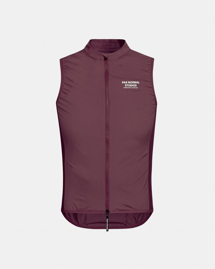 Men's Mechanism Stow Away Gilet - Light Burgundy