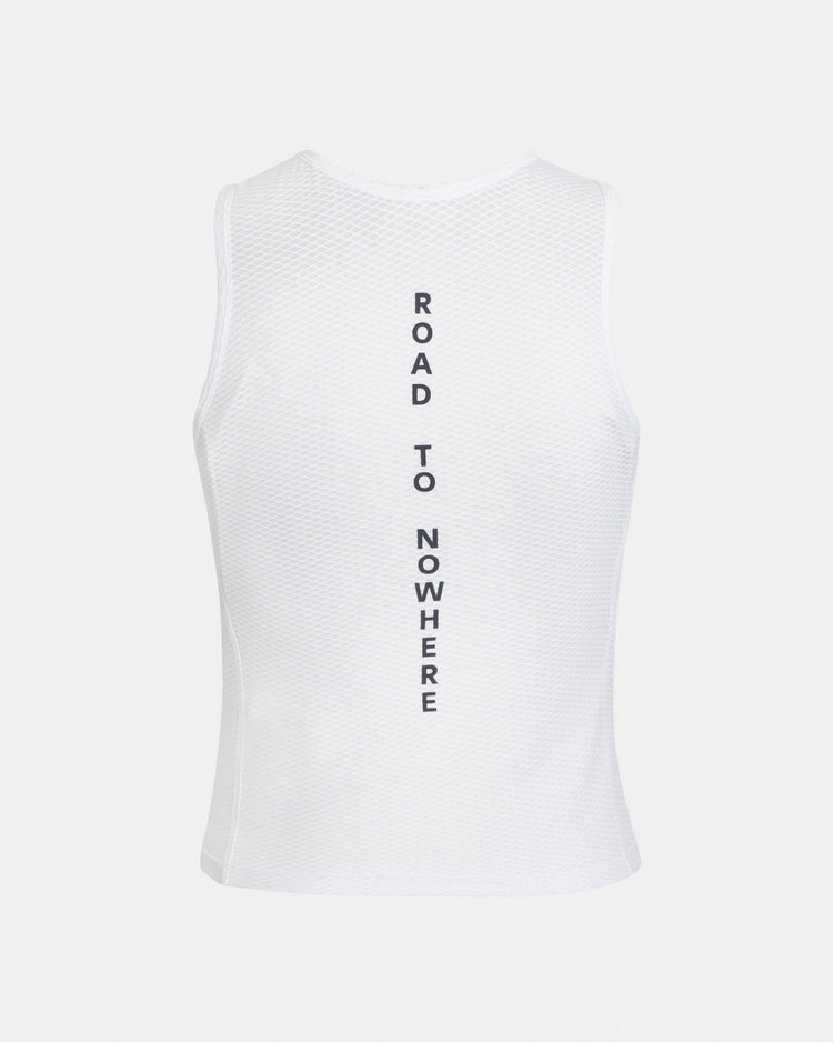 Women's sleeveless base layer - white