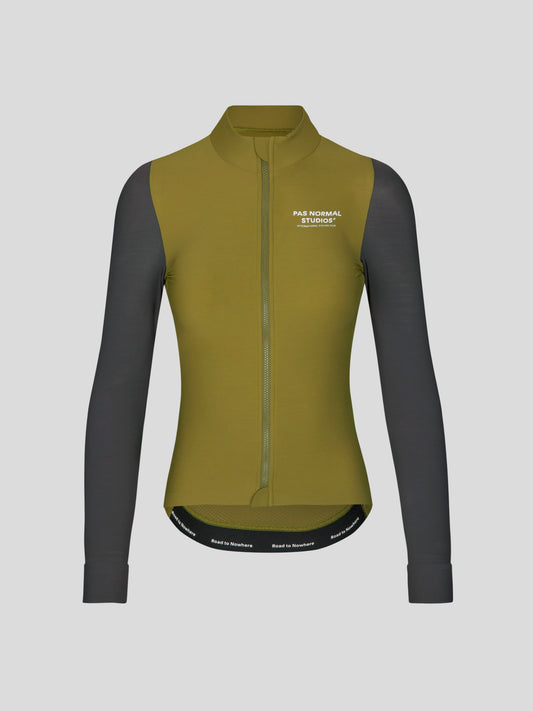 Women's Mechanism Long Sleeve Jersey - Deep Green/Green