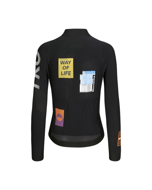 Women's T.K.O. Mechanism Long Sleeve Jersey - Black